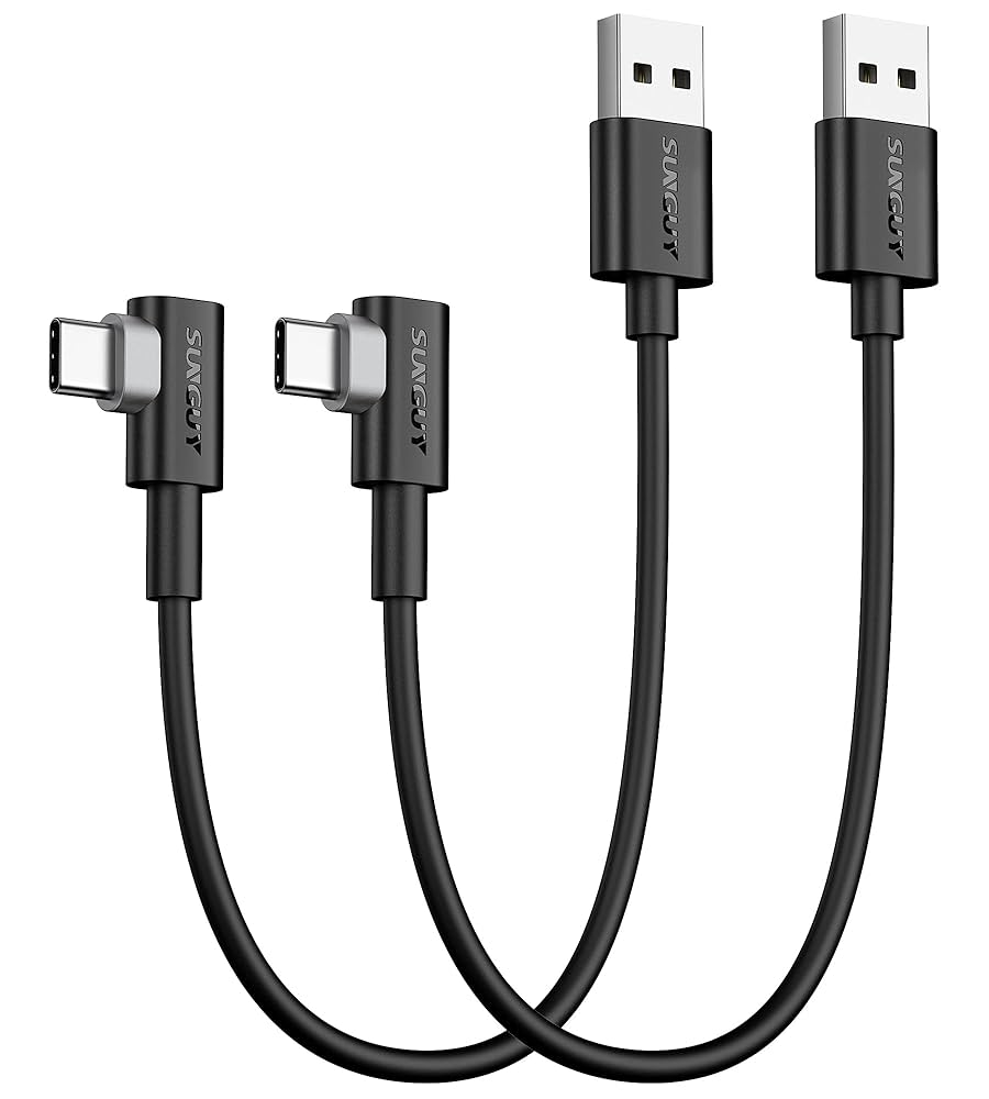 Amazon.co.jp: SUNGUY USB Type C ケーブル l字 0.3M【2本組